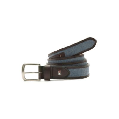 CHAMBRAY CASUAL BELT $36.00