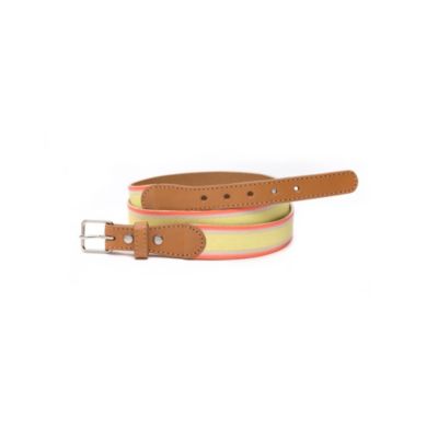 STRIPED CANVAS BELT $38.00