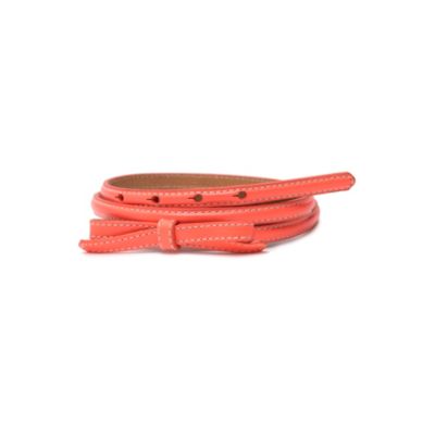 LEATHER BOW BELT $36.00