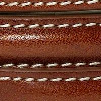 SADDLE LEATHER W/SILVER