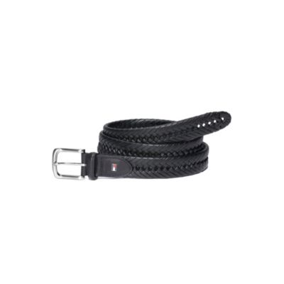 LEATHER BRAIDED DRESS BELT $36.00