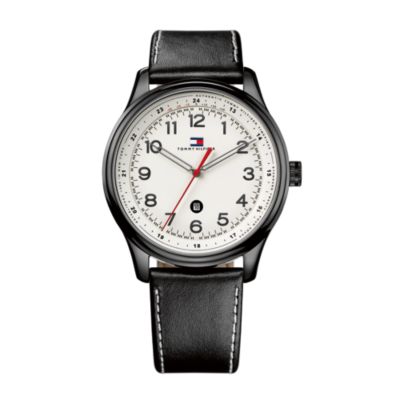MEN'S CLASSIC BLACK STRAP WATCH $79.99