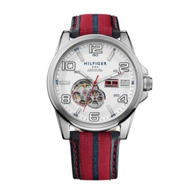 MULTI STRIPE STRAP CASUAL WATCH $185.00
