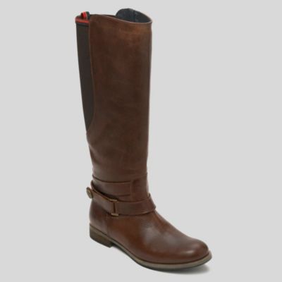 LEATHER BOOT WITH ELASTIC $169.99