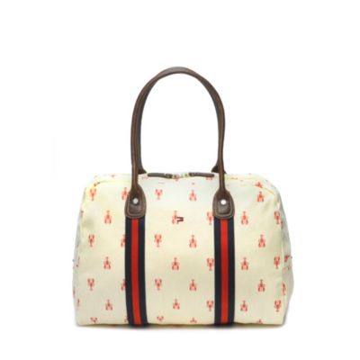 LOBSTER CANVAS TRAVEL TOTE $38.00