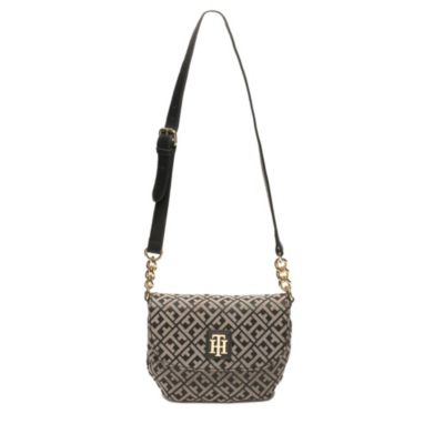 TH SIGNATURE JACQUARD FLAP CROSSBODY $49.99