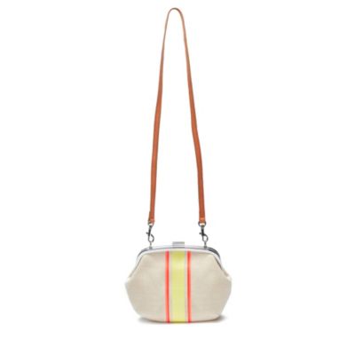 CANVAS ROUND CLUTCH $48.00