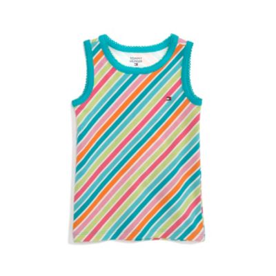 PRINTED STRIPE TANK $15.00