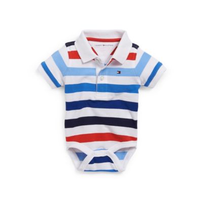 MULTI STRIPE POLO BODYSUIT $20.00