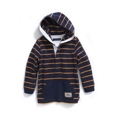 STRIPE KNIT HOODIE $42.00