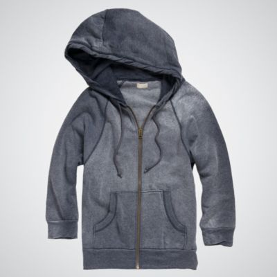GARMENT DYED ZIP-UP HOODIE $39.97