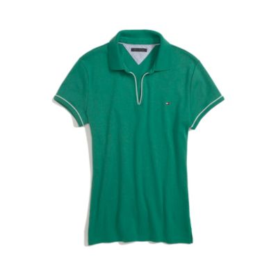 BUTTONLESS POLO $32.00