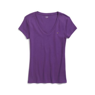 SHORT SLEEVE V NECK FAVORITE TEE $9.99
