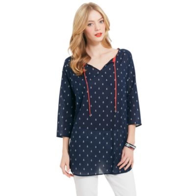 ANCHOR PRINT BLOUSE $78.00