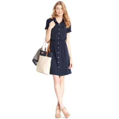 SOFT WOVEN SHIRT DRESS $79.99