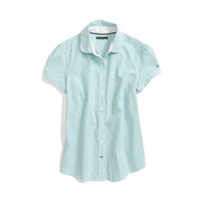PUFF-SLEEVE OXFORD $48.00