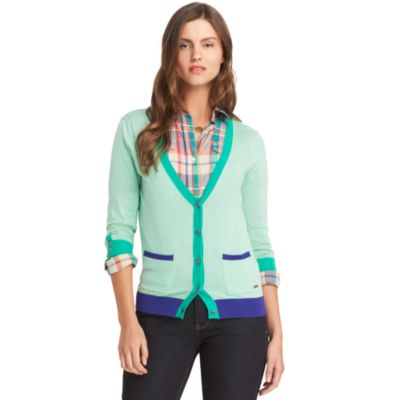 TIPPED DEEP V CARDIGAN $49.99