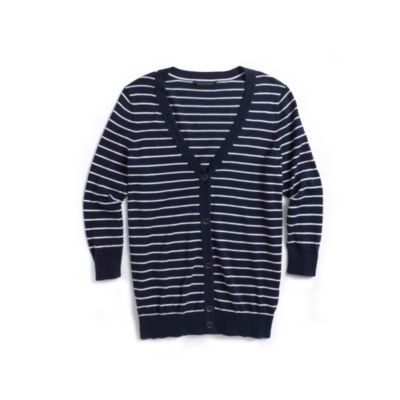 CLASSIC STRIPE CARDIGAN $38.00