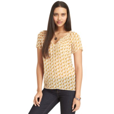 GIRAFFE PRINT BLOUSE $54.99
