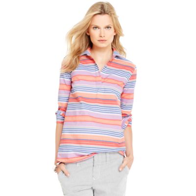 BOLD MULTI STRIPE TUNIC $68.00