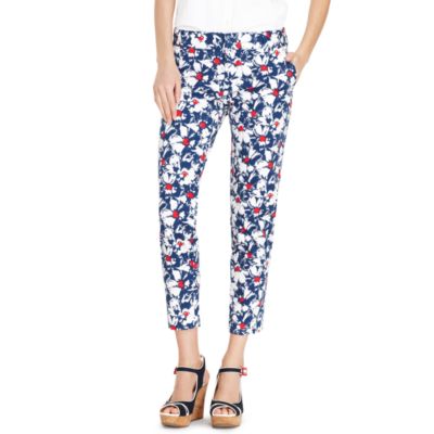 FLORAL PRINTED CROP PANT $68.00
