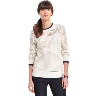 CROCHET TIPPED SWEATER $88.00