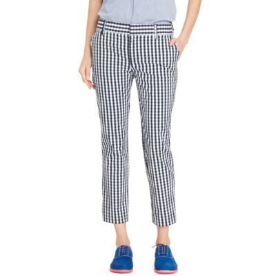 GINGHAM CROP PANT $68.00