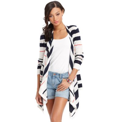 STRIPE SWING CARDI $68.00