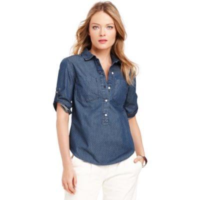 DENIM DOT SHIRT $48.65