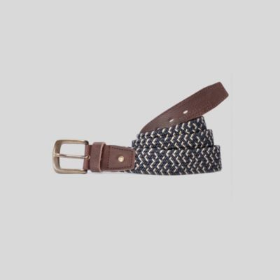 LEATHER CANVAS BELT $39.99