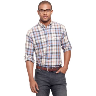 LONG SLEEVE TWO POCKET PLAID SHIRT $44.99