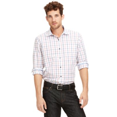 SLIM FIT PLAID SHIRT $49.99