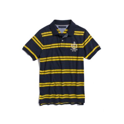 SUEDED JERSEY STRIPED POLO $49.99