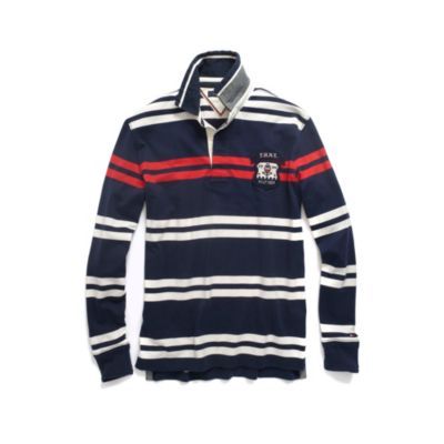 LONG SLEEVE STRIPE RUGBY $69.99