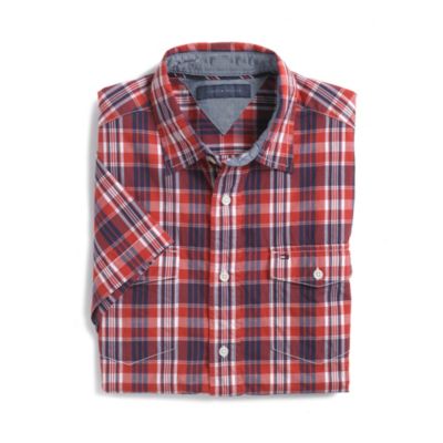 CUSTOM FIT PLAID SHIRT $34.99