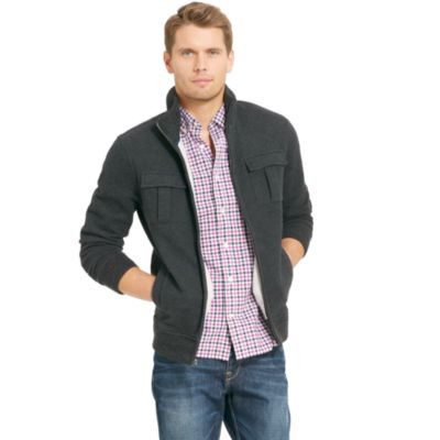 FULL ZIP CARGO FLEECE $59.99