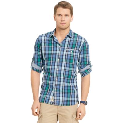 CUSTOM FIT PLAID SHIRT $44.99
