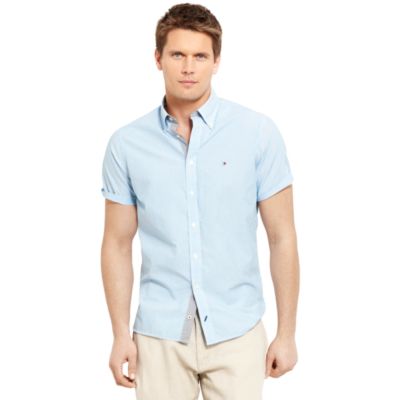 SHORT SLEEVE STRIPE SHIRT $59.99