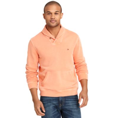 SOLID SHAWL NECK FLEECE $89.75