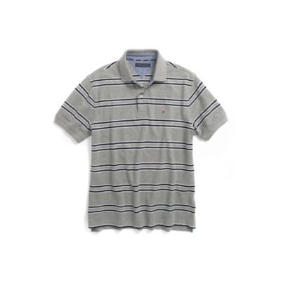 REGULAR FIT PIQUE STRIPE POLO $38.00