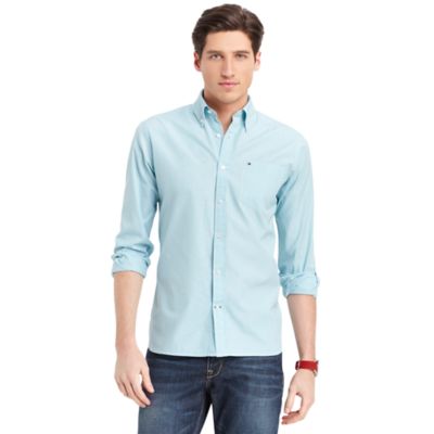 CUSTOM FIT 80'S COTTON STRIPE SHIRT $58.00