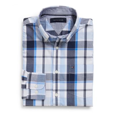 CUSTOM FIT PLAID SHIRT $42.00