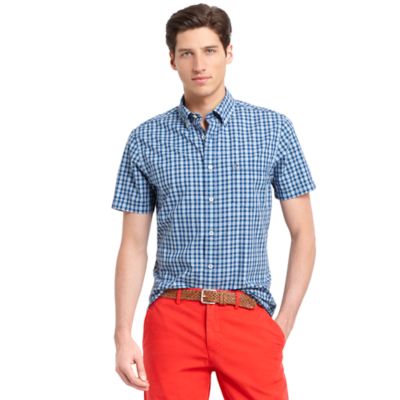 CUSTOM FIT MINI CHECK SHIRT $48.00