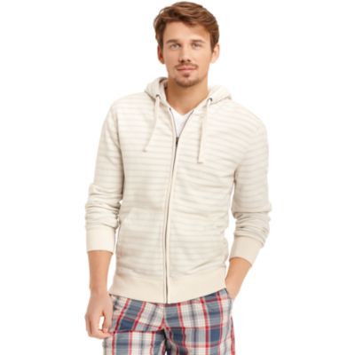 STRIPE ZIP UP HOODIE $69.99