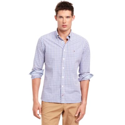 CUSTOM FIT PLAID SHIRT $78.00
