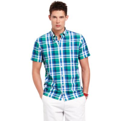 CUSTOM FIT PLAID SHIRT $78.00