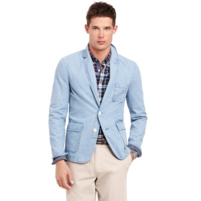 CHAMBRAY BLAZER $128.00