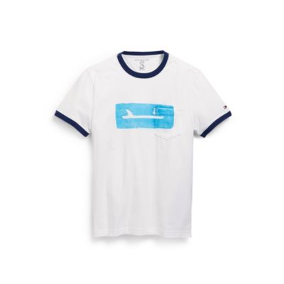 SHARK STAMP GRAPHIC TEE $32.00