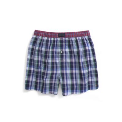 PLAID WOVEN BOXER $19.50