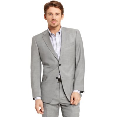 LIGHT GREY SHARKSKIN SUIT JACKET $289.99